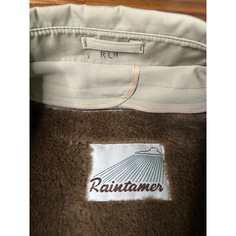 Vtg‎ Raintamer Big Tall Beige lined Trench Coat Menswear Style Overcoat Size 50 - Picture 4 of 9